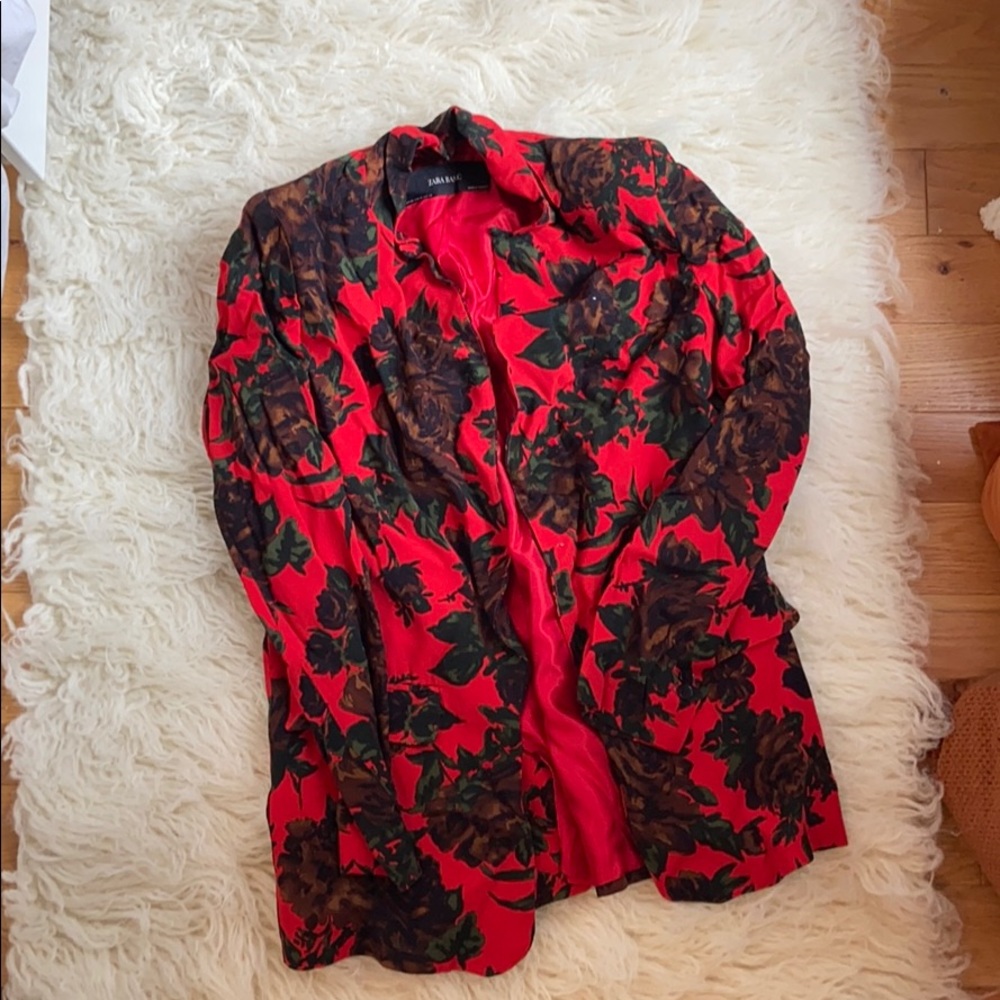 Zara Floral Blazer
